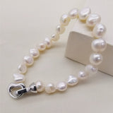 BAROQUE Dark Freshwater Pearl Bracelet Women Anniverssary Party Fine Jewelry