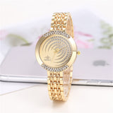 Luxury Zircon Quartz Watch For Women Bracelet WristWatch Jewelry