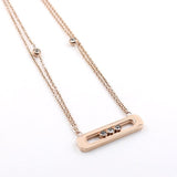 Luxury Yellow Gold Chain Necklace Wedding Women Jewellery