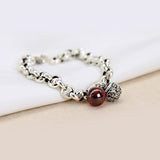 Unique Bell Chain bracelet For Women 925 Silver Wedding Jewelry