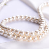 Luxury Long Fresh Water Pearl Necklace Beaded Trinket Strand Women Jewelry