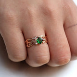 vintage-emerald-gemstone-ring-14k-yellow-gold-band-engagement-jewelry