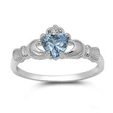 Luxury Gift Birthstone Ring Silver Anniversary Jewelry for Women