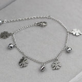 Gold Rose Bell Flowers Anklets For Women Titanium Steel Jewelry