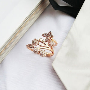 Tree White Gemstone Ring For Women Silver Anniverssary Jewelry