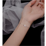 HandMade Aircraft Airplane Bracelet 925 platinum Bracelet Women's Jewelry