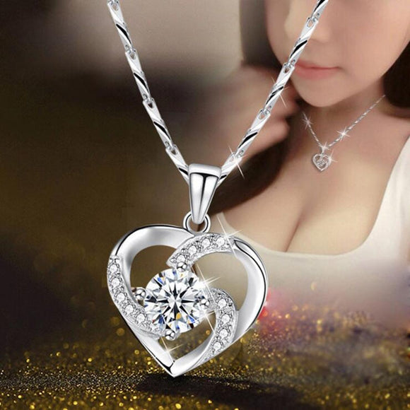 natural-cz-heart-pendant-choker-necklace-925-sterling-silver-chain-women-jewelry