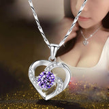 natural-cz-heart-pendant-choker-necklace-925-sterling-silver-chain-women-jewelry