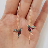 bird-pendant-tassel-long-drop-earrings-sahppire-pendant-womens-jewelry