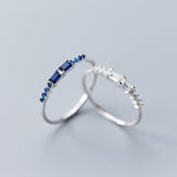 Genuine Blue Gemstone 925 Sterling Silver For Women Jewelry