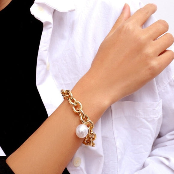 Charm Pearl Bracelet Bangle for Women Chain Women's Jewelry