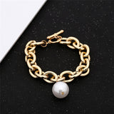 Charm Pearl Bracelet Bangle for Women Chain Women's Jewelry