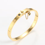 Luxury Jewelry Set Bangle Bracelet Gold Ring For Women Jewelry Set Gift