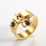 Luxury Jewelry Set Bangle Bracelet Gold Ring For Women Jewelry Set Gift