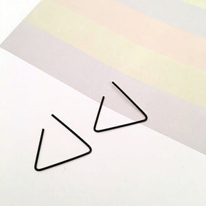 Unique Triangle Stud Earrings Women's Anniversary Wedding Jewelry