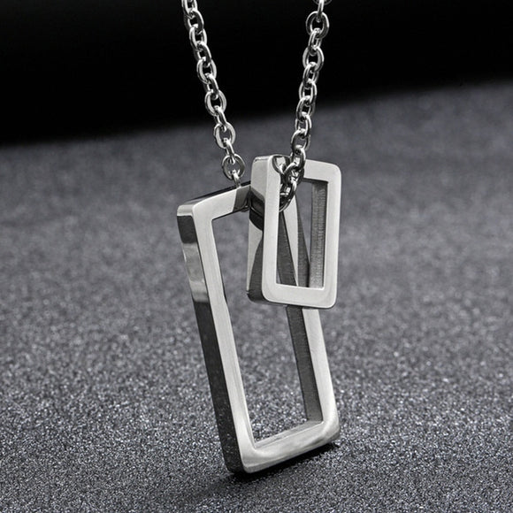 Luxury HipHop Pendant Necklace Women Silver Wedding Jewelry