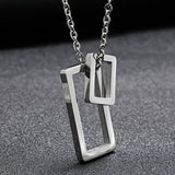 Luxury HipHop Pendant Necklace Women Silver Wedding Jewelry