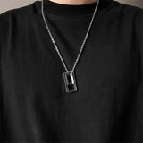 Luxury HipHop Pendant Necklace Women Silver Wedding Jewelry