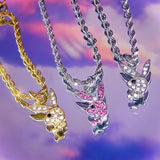 https://genuine-gemstone.com/products/genuine-rhinestone-rabbit-necklace-stainless-steel-chain-for-women