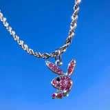 https://genuine-gemstone.com/products/genuine-rhinestone-rabbit-necklace-stainless-steel-chain-for-women