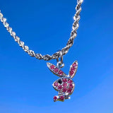 https://genuine-gemstone.com/products/genuine-rhinestone-rabbit-necklace-stainless-steel-chain-for-women