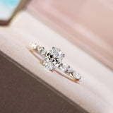 Delicate AAA Zircon Silver Women Engagement Ring Wedding Jewelry