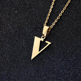 Initial Letter Pendant Necklace for Women Gold Chain Jewelry