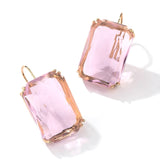 Transparent Resin  Drop Dangle Earrings For Women Square Wedding Jewelry