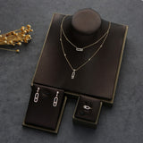 Stackable Jewelry Sets Necklace earring ring For Women