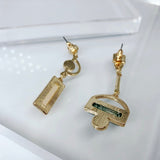 Vintage Eye Acrylic Stone Earrings Women Mix-matched Cocktail Jewelry