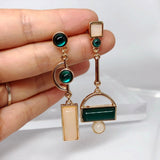 Vintage Eye Acrylic Stone Earrings Women Mix-matched Cocktail Jewelry