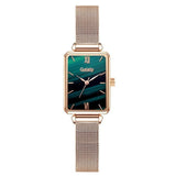 ROSE GOLD SQUARE DIAL FOR WOMEN BRACELET WATCH