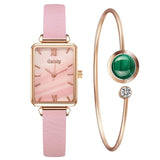 ROSE GOLD SQUARE DIAL FOR WOMEN BRACELET WATCH