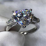 6ct Zircon Engagement Ring Round cut Sona 925S for women Party Jewelry