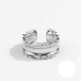 Luxirious Silver/Gold Ring 925 Sterling For Women Engagement Jewelry