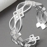 Luxirious Silver/Gold Ring 925 Sterling For Women Engagement Jewelry