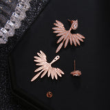 Luxury Marquise Flower Zircon Drop Earring Mirco Paved Wedding Jewelry