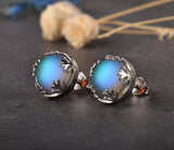 Romatic Moonlight Stud Earrings for Women 925 Silver Jewelry