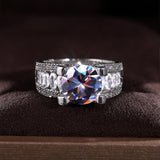 Luxurious Zircon Gemstone Wedding Ring for Women Jewelry