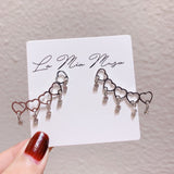 Exquisite Angel wings Rhinestone Dangle Earrings Women's Jewelry