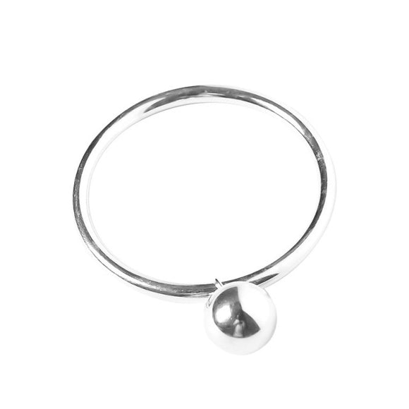 Glossy Ball Pendant Bracelet for Women 925 Sterling Silver Party Jewelry