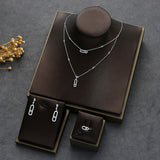 Stackable Jewelry Sets Necklace earring ring For Women