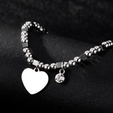 Unique Rhinestone Silver Bracelet Minimalism Clover For Women Jewelry