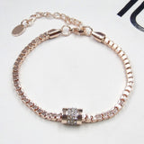 Vintage Rhinestone Bracelet Women's Rose Gold High quality Jewelry