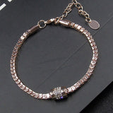 Vintage Rhinestone Bracelet Women's Rose Gold High quality Jewelry