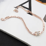 Vintage Rhinestone Bracelet Women's Rose Gold High quality Jewelry