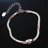 Vintage Rhinestone Bracelet Women's Rose Gold High quality Jewelry