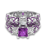 Sapphire Ruby Emerald Amethyst Zircon Ring For Women Silver Fine Jewelry