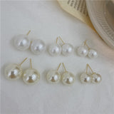 Unique Retro Pearl Stud Earrings for Women Party Wedding Jewelry