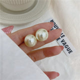 Unique Retro Pearl Stud Earrings for Women Party Wedding Jewelry